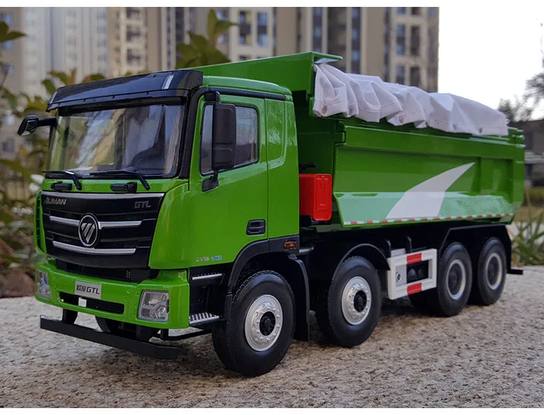 

1/24 Foton Daimler Auman GTL Muck Dump Engineering Truck Diecast Model Car