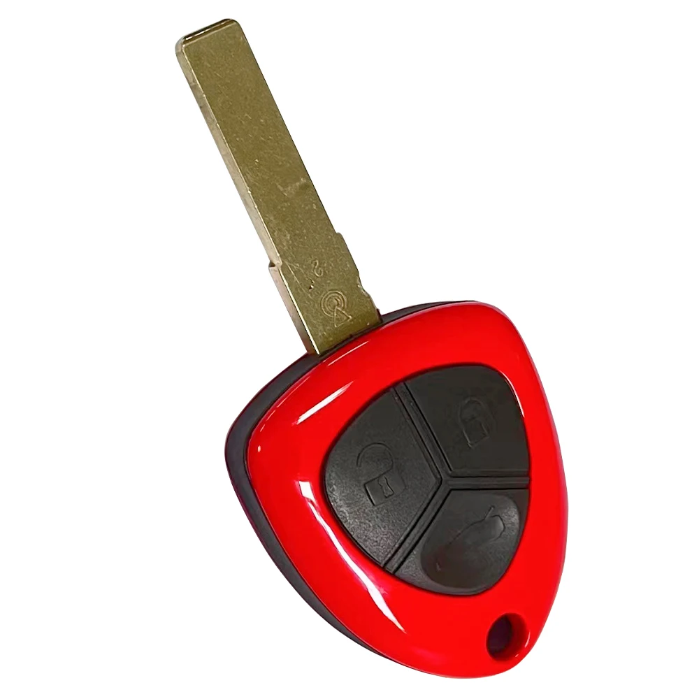 XNRKRY Chave remota de carro com 3 botões ID48 Chip 433Mhz para Ferrari 458 Auto Smart Car Key Fob com lâmina SIP22 sem cortes