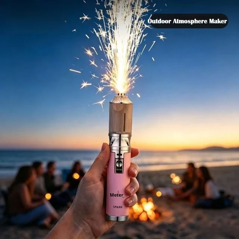 Outdoor romantic sparkler igniter, photo booth magic tool, multi-functional seaside creative atmosphere stick