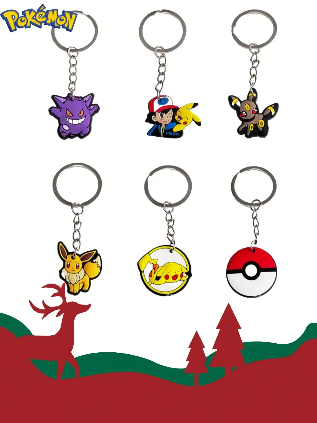 1/6 قطعة MINISO بوكيمون المفاتيح بيكاتشو بوكيمون بوكيمون حساسة مفتاح المفاتيح المواد البلاستيكية مجوهرات ، أفضل هدية عطلة ل goo #1