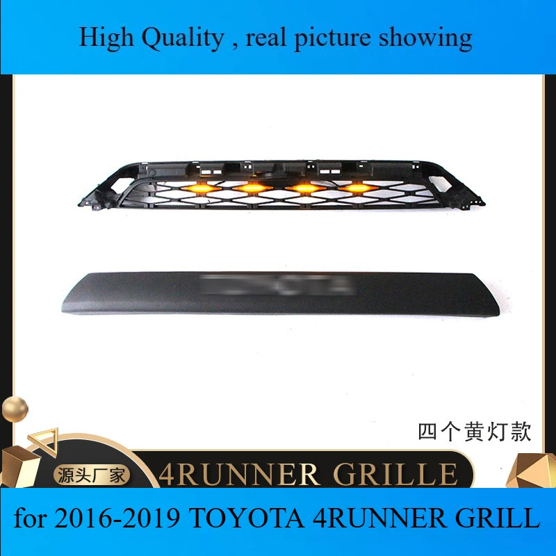 

car Front Bumper Grille Trim for 2016-2019 TOYOTA 4RUNNER GRILL 4 RUNNER auto Racing grills