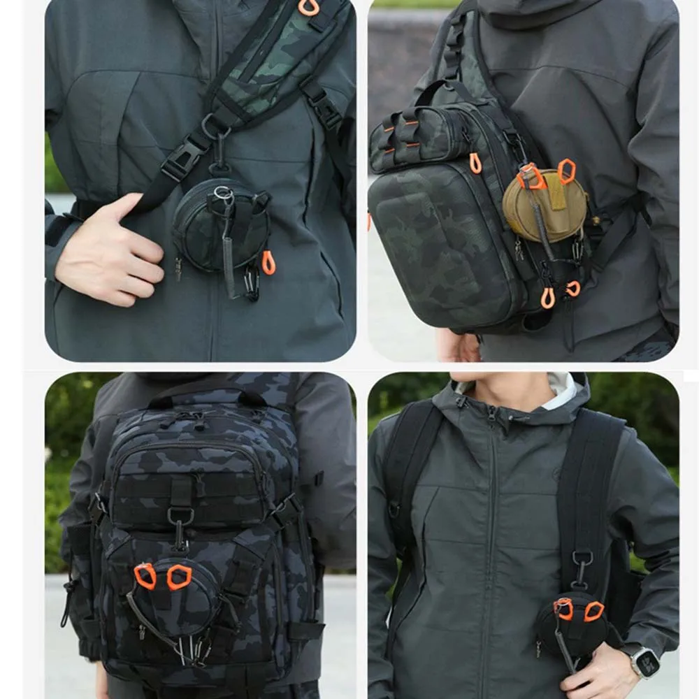 حقيبة تخزين الأسلاك الأمامية من Luya، حقيبة سلك كربون، بكرة سلكية، سلك رئيسي وسلك فرعي، أكمام مقصية محمولة متعددة الوظائف #4