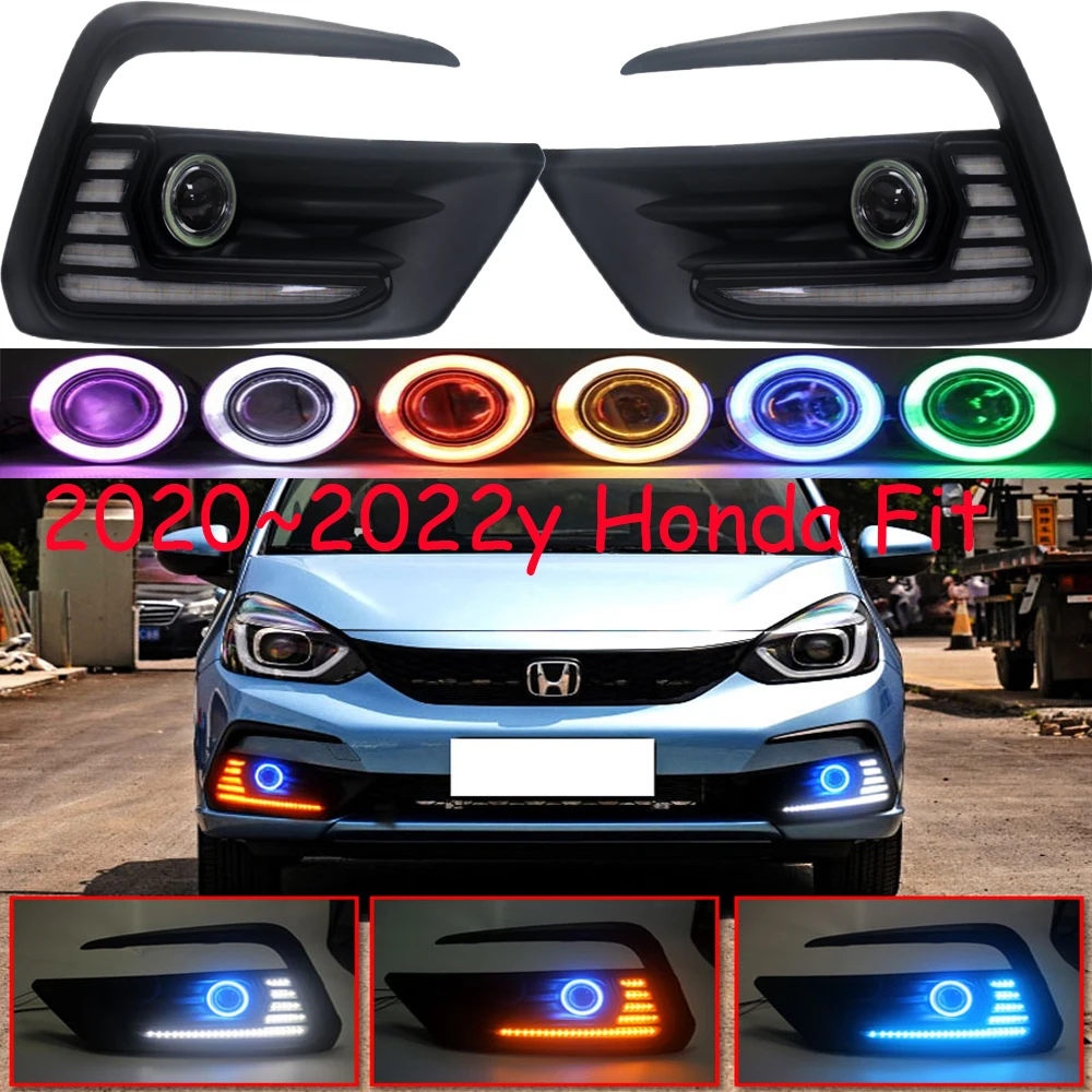 car bumper Jazz headlight for Honda Fit fog light projector lens lamp 2020~2022y Headlamp Fit jazz fog lamp