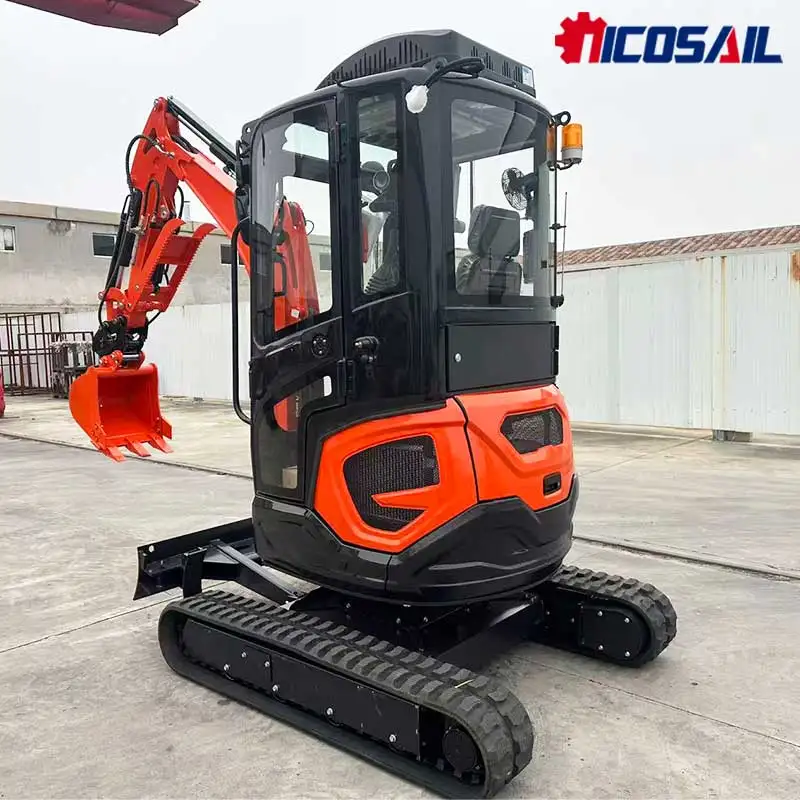 รถขุดไฮดรอลิกขนาดเล็กคุณภาพสูง ได้มาตรฐานยูโร 5 สำหรับงานขุดร่องสำหรับการเลี้ยงสัตว์ งานปรับพื้นที่เพาะปลูก และงานก่อสร้างที่อยู่อาศัย