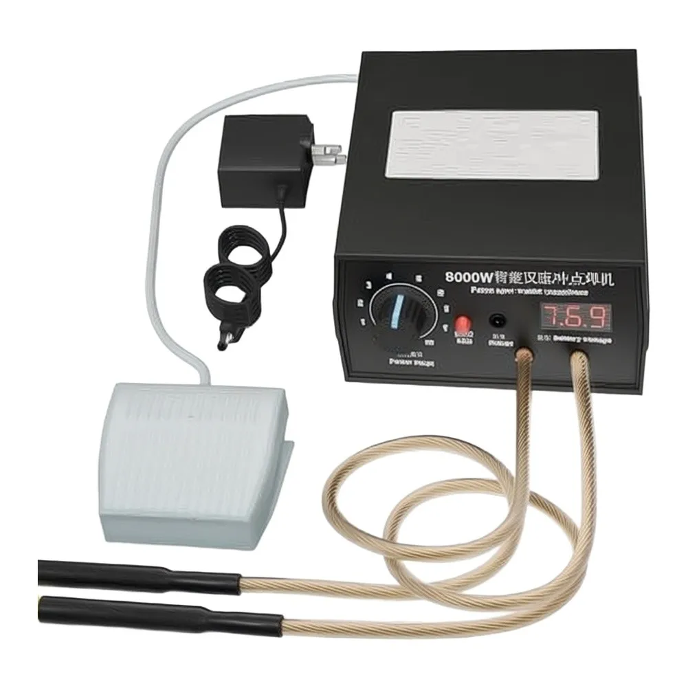 8000W Portable Spot Welder with High Capacity Lithium Battery for Nickel Strip Battery Pack Spot Welding Tasks
