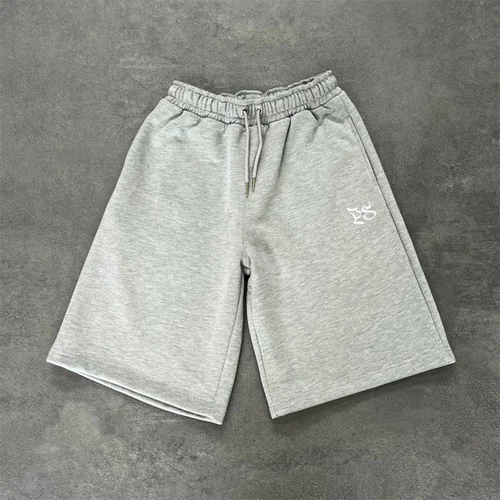 Imagen 1 del producto Pantalones de cinco cuartos sueltos rectos de ocio deportivos bordados con patrón de moda de verano para hombres - Nueva tendencia americana