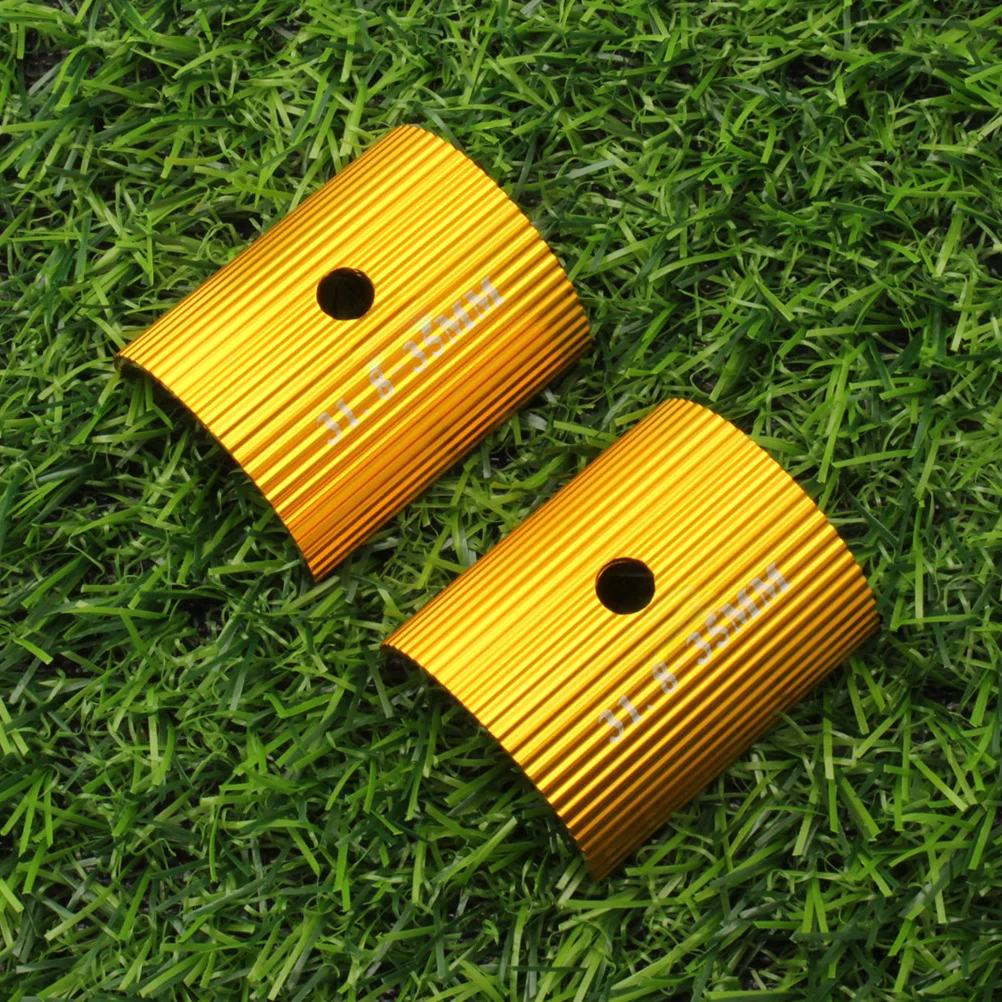 2Pcs Bike Handlebar Shim Adapter Convert Handlebar Proper Diameter Strong and Reliable Accessories Conversion Sheet