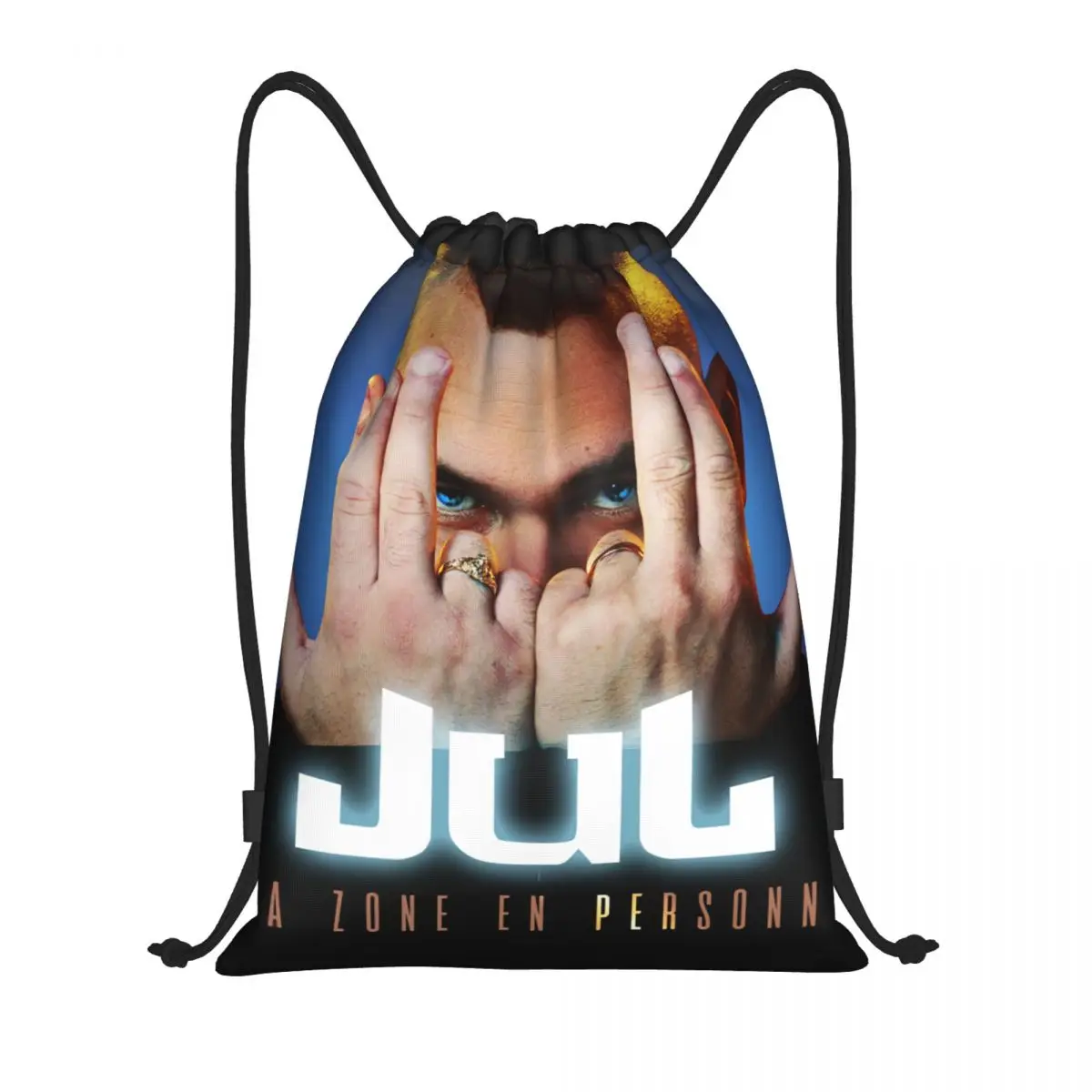 

Jul Drawstring Backpack Sports Gym Bag for Men Women French Rapper Shopping Sackpack