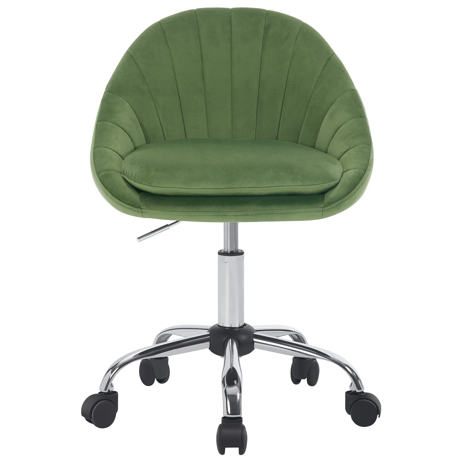 WOLTU Ergonomische make-up cosmetische stoel Draaibare bureaustoel met wielen Bureaustoel voor thuis schrijven, studeerkamer