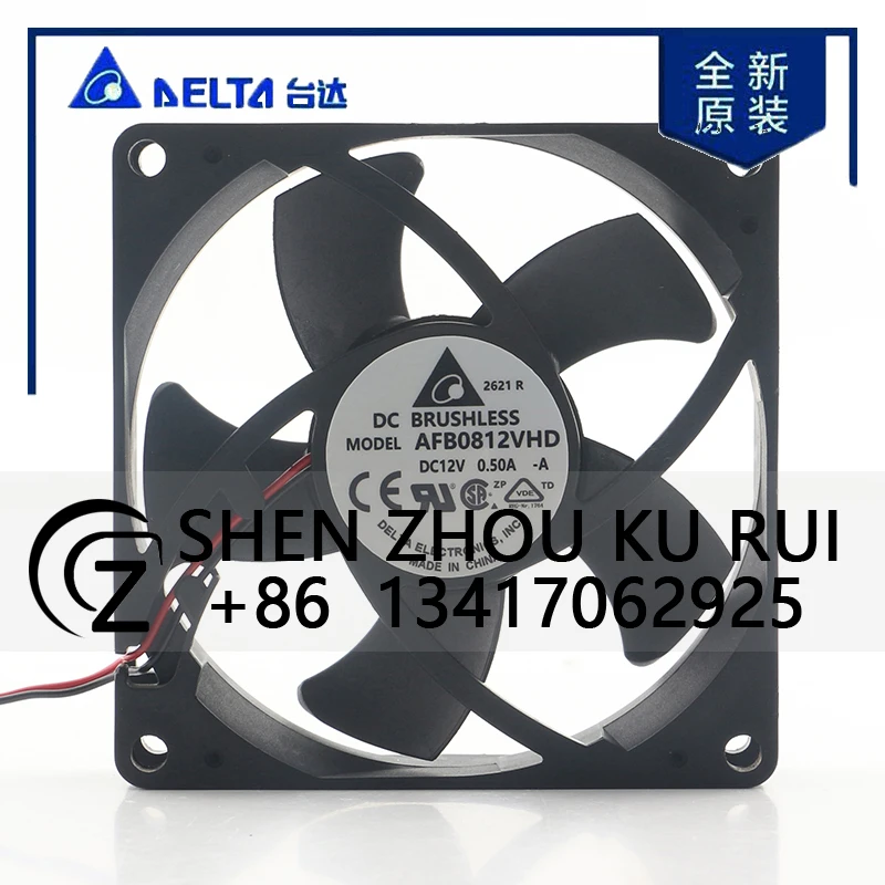 

Delta 24V 48V DC12V 0.50A AC EC 8020 80X80X20MM 8CM Dual Ball CPU High air Capacity Chassis Power Supply AFB0812VHD-A Coolingfan