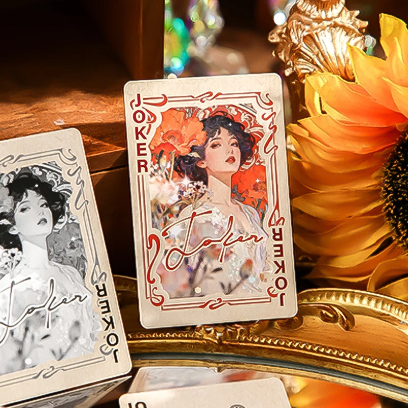 Mr.Paper 55pcs Gilded Flower D - Vintage Collectible Playing Cards ulasan dan harga