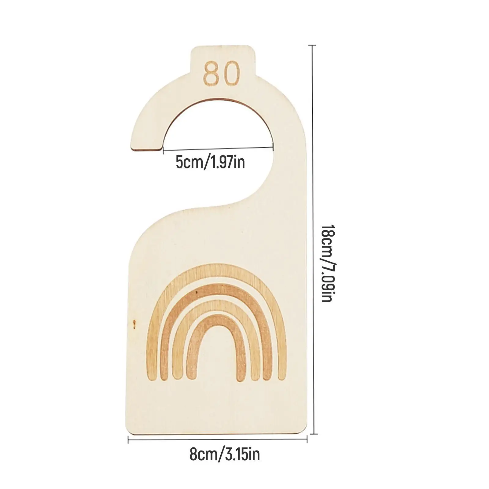 7x Baby Clothes Size Hanger Or - огляд і ціна Baby Clothing Hanger Dividers