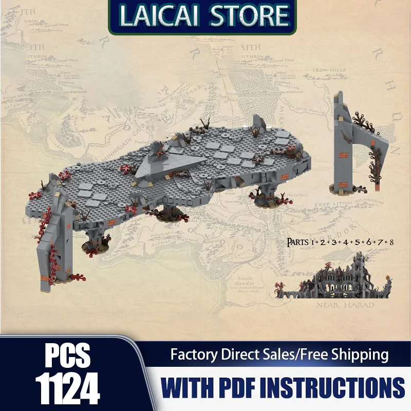 

Magic Rings Moc Building Blocks Modular UCS Dark Magic Mountain Bricks Model DIY Assembly Construction Toy Holiday Birthday Gift