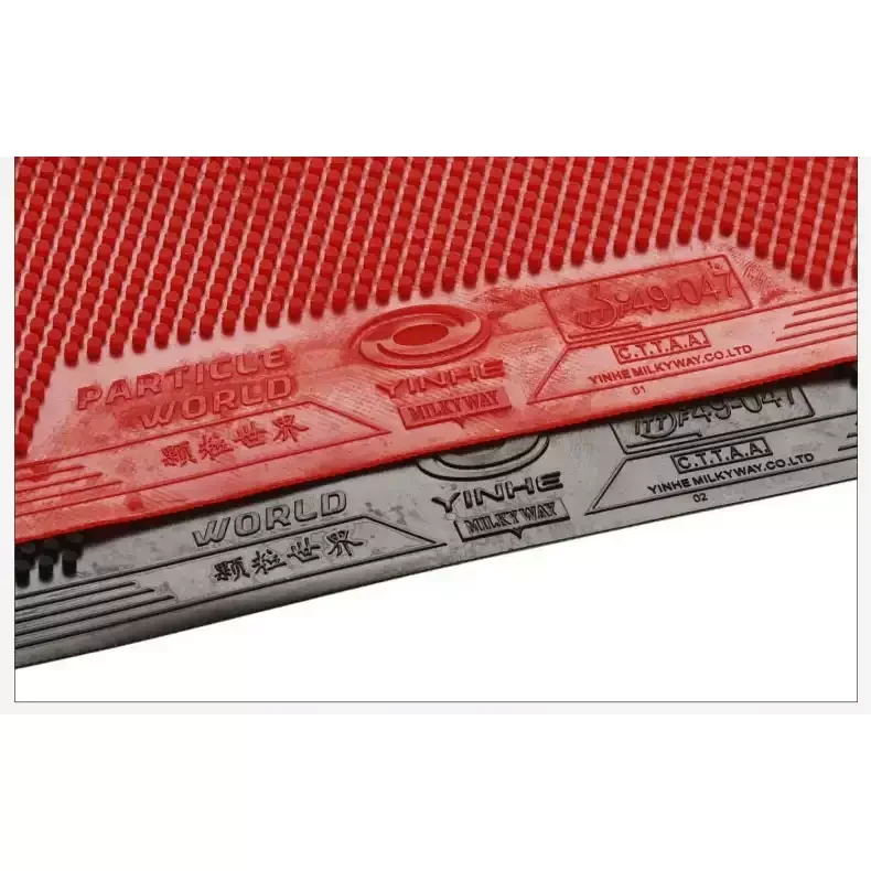 YINHE Particle World OX Table Tennis Rubber Uncured Medium Pips Ping Pong Rubber Without Sponge ITTF Approved Long Pips image 2