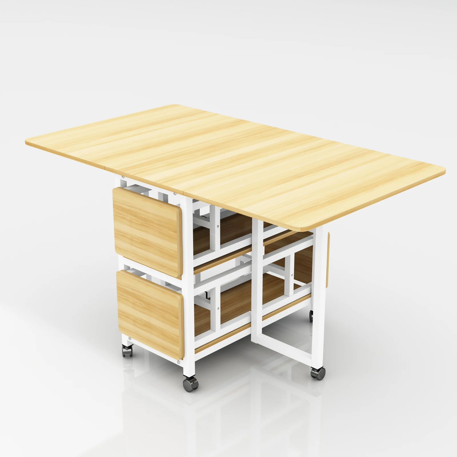 

small apartment household simple telescopic multi-functional rectangular small combination movable eating