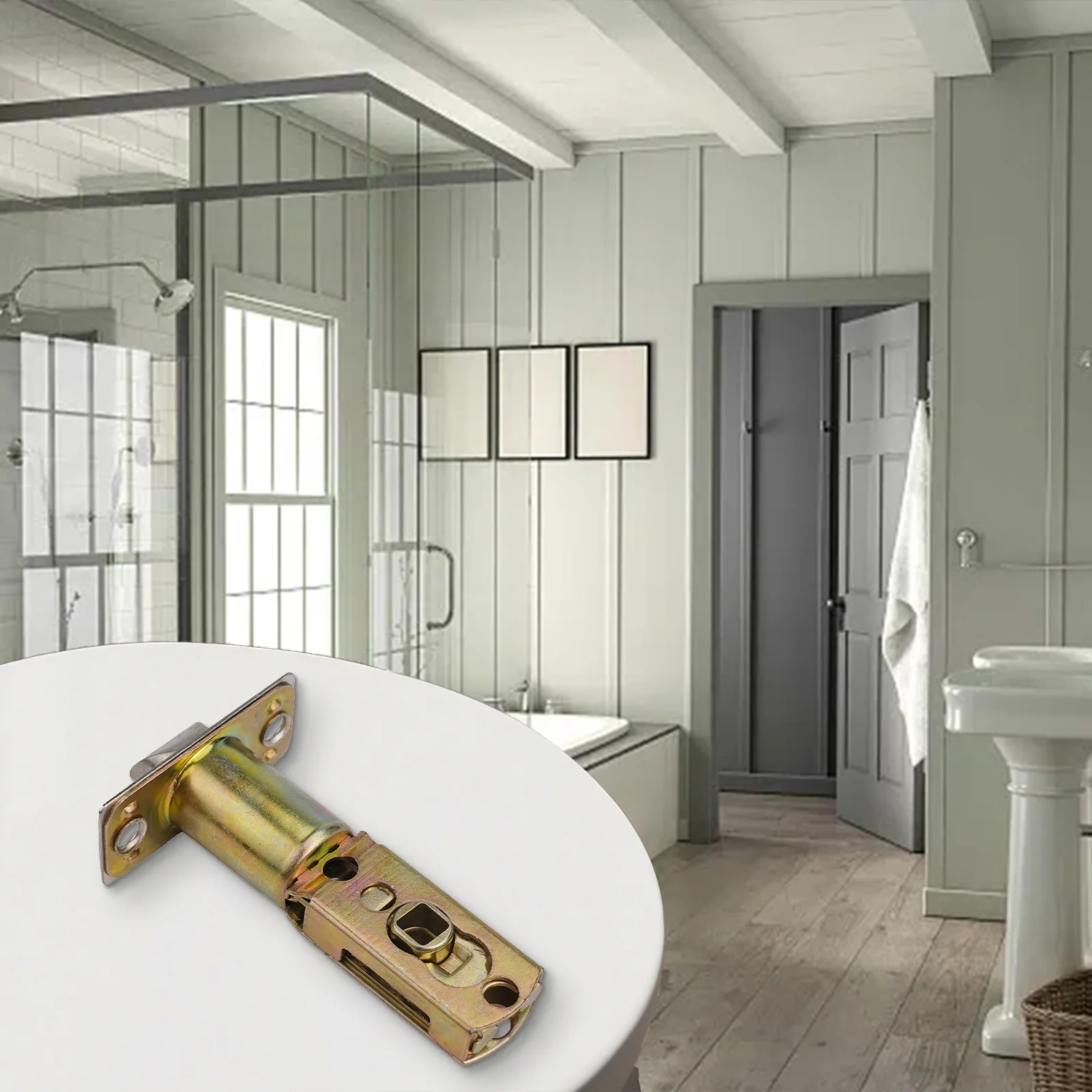 Stainless Steel Internal Bathroom Privacy Door Lock Passage Latch Lock Body Lock Core Lockcase Repair Fittings image 4