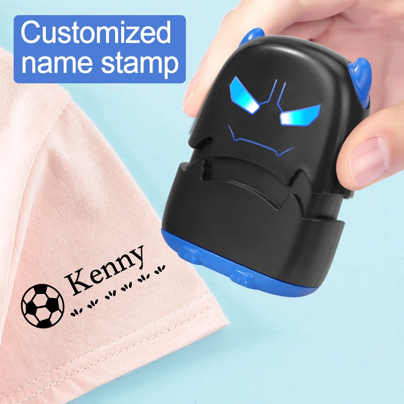 

Personalized Children's Travel Stamp Set - Custom Waterproof Name Seal for Backpack, Lunchbox & School Items, Eco-Safe Ink