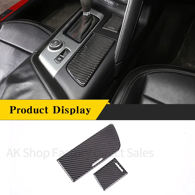 

Real Carbon Fiber Center Control Cup Holder Panel Cover Trim Sticker for Chevrolet Corvette C7 2014-2019Car Interior Accessories