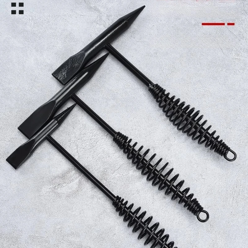 Welding Hammer Welding Hammer Multi-function Double Head Spring Hammer Fitter Welding Slag Rust Removal and Rust Tip Hammer
