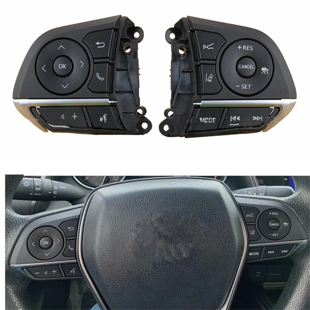 Auto Steering Wheel Control Switch Audio Volume Control Switch for Toyota Avalon Camry RAV4 84250-06850 8425006850