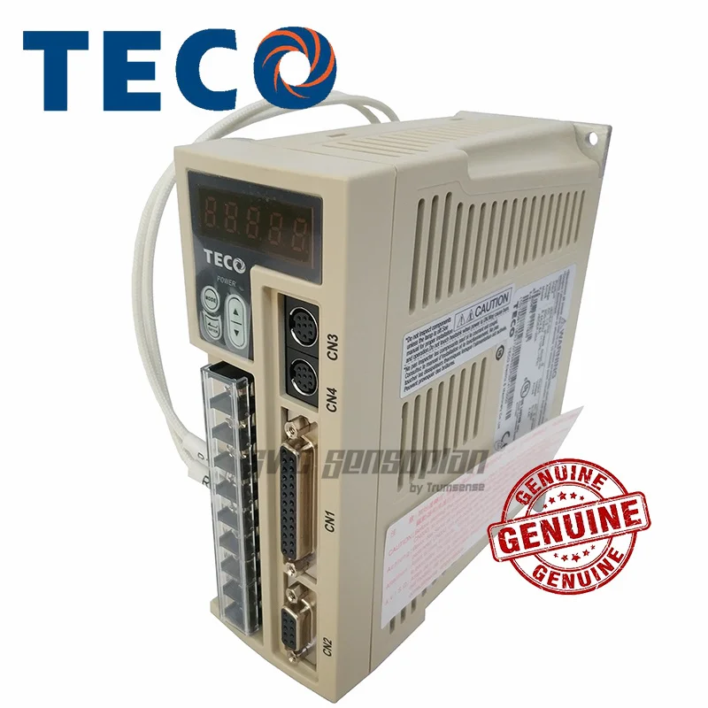 

TECO 0.75 kw AC 220V Servo Drive JSDEP-20A Work with 750W TECO Servo Motor JSMA-PUC08ABA 100% Genuine JSDEP Series Product