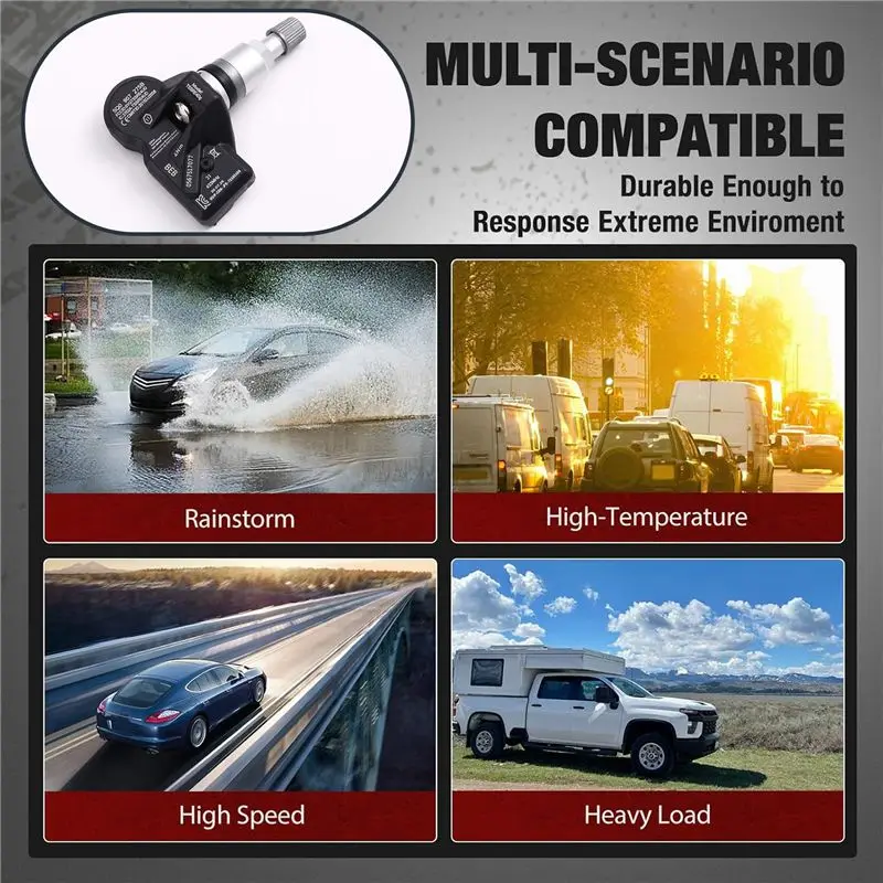 

New TPMS 4X Tire Pressure Monitoring Sensor 5Q0907275 5Q0907275B For Skoda Beetle Golf-N32R