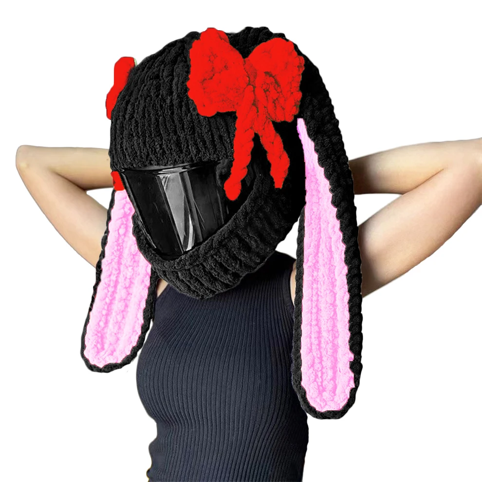 New Christmas Plush Cover Motorcycle Helmet Accessories Motocross Full Face Woman Helmet Decoration Helmet Cosplay Styling