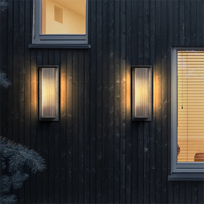 ALBERT Contemporary Solar Outdoor Waterproof Wall Lamps Simplicity Creative Balcony Hallway Courtyard Villa Gate Hotel