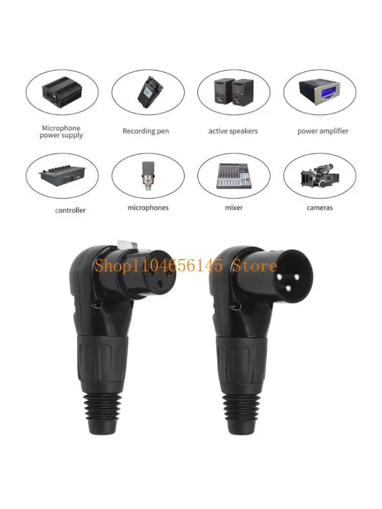 

652F прямоугольный 3-контактный адаптер «мама/папа» с высоким экранированием и регулировкой нескольких положений для шнура