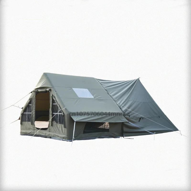 6+6.6 Expanded Canopy, Outdoor Camping Waterproof Inflatable Tent, Convenient and Easy to Install, Large Space Shelter