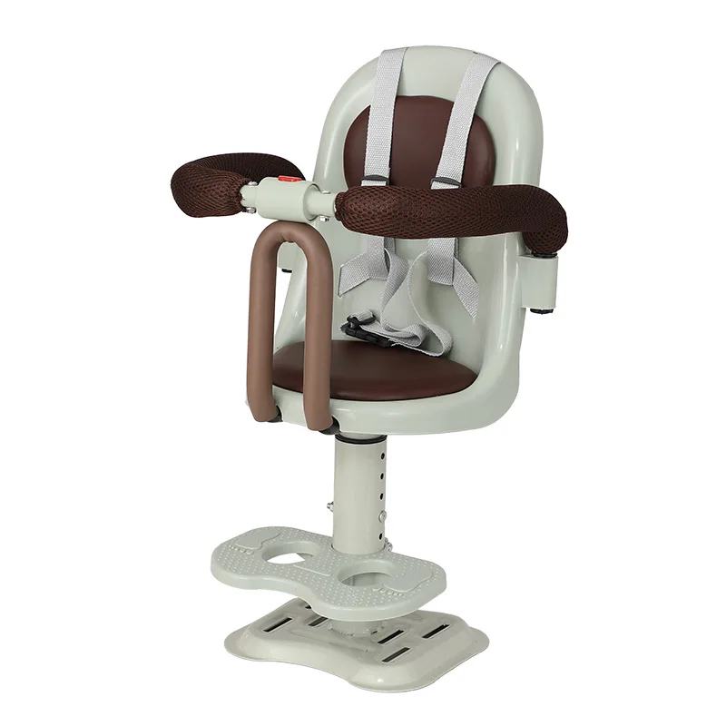 Asiento de Seguridad para Bebés en Motocicletas Eléctricas, Asiento Delantero para Niños, Compatible con Scooters y Coches Eléctricos, Equipo de Protección Infantil para Padres