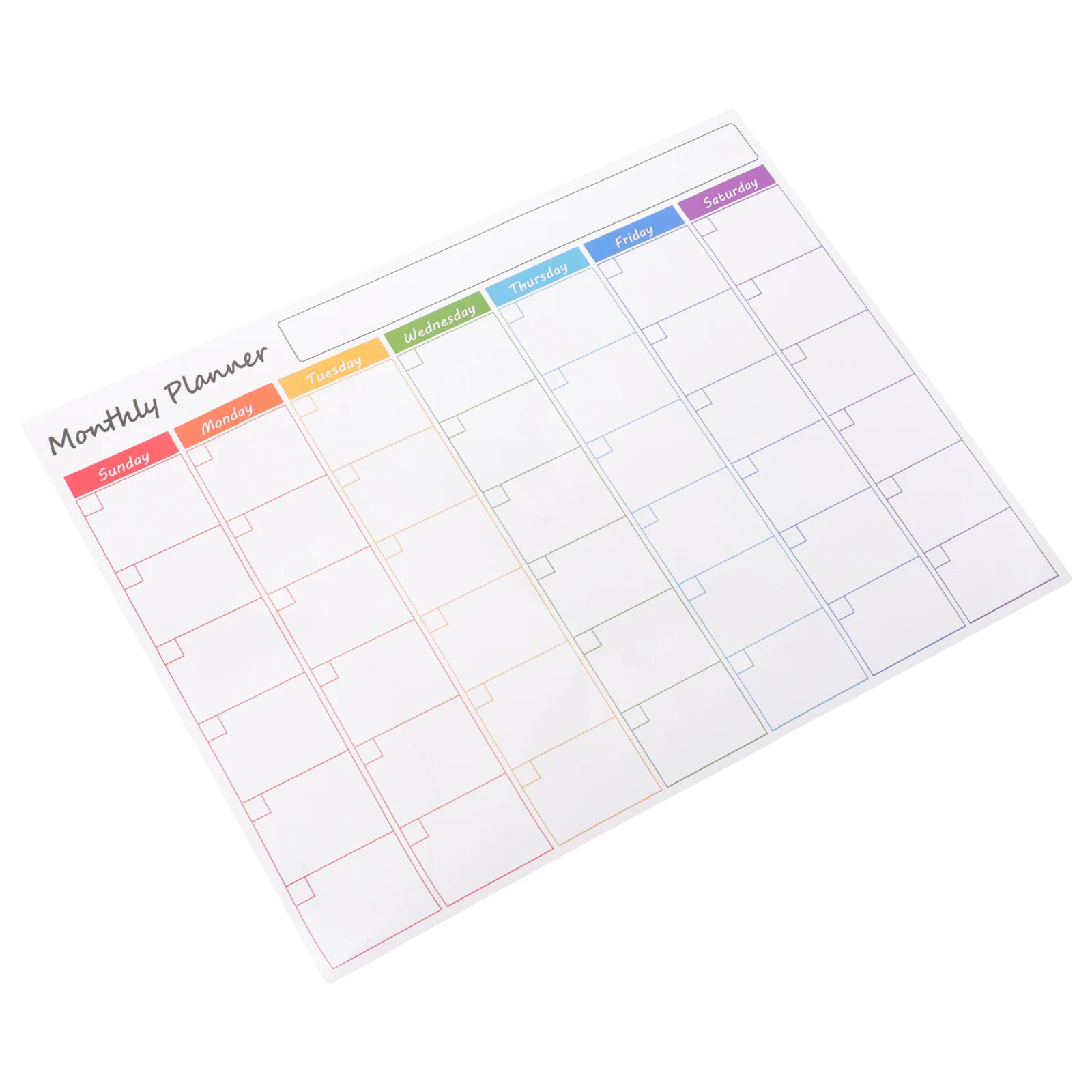 Monthly Planner Fridge Magnets Calendar Family Refrigerator Dry Erase Board Magnetic Whiteboard for