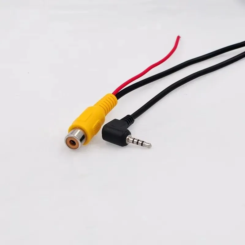 For Car Navigation Audio Motorcycle Navigation Conversion Line 2.4Poer,1pcs RCA Female AV-IN 2.5mm Car AV Input Converter Cable