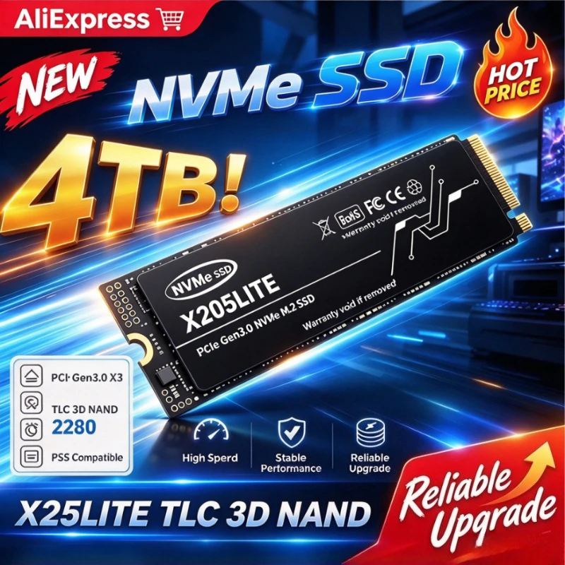 Ssd 500Gb - قرص تخزين صلب X205LITE للألعاب، بتقنية