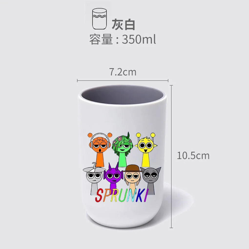 Sprunki Game Water Cup Tooth Brushing Cups Anime Sprunki Incredibox Toothg Cups Toothpaste Holders Birthday Gift