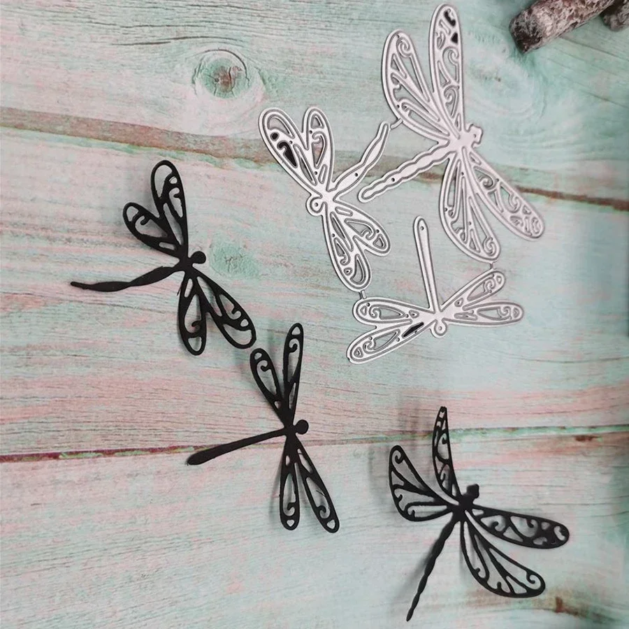 

2025 New Arrival Animal Insect Dragonfly Metal Cutting Dies for DIY Scrapbook Photo Album Card Making Stencils Craft Knife Mould