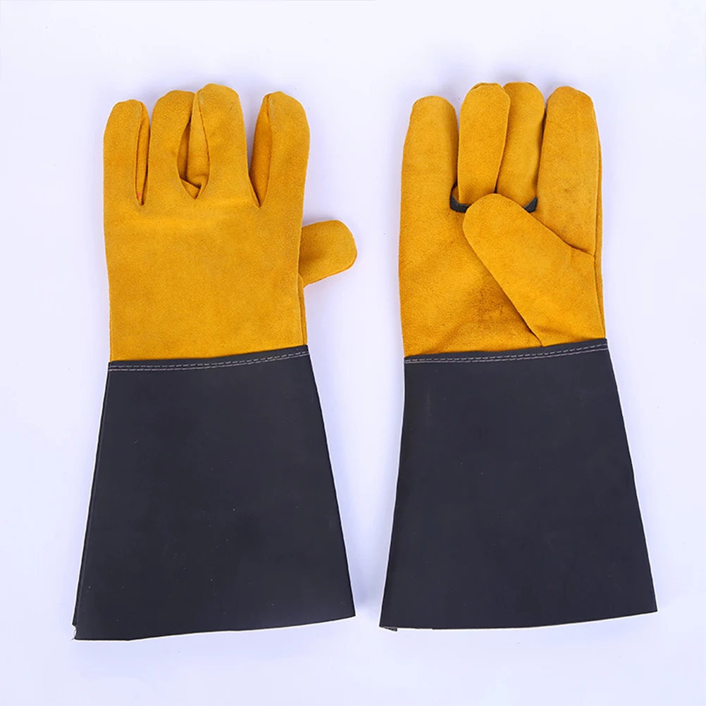

Insulated Welder Gloves Insulation Work Heat Resistant Proof Welding Protective