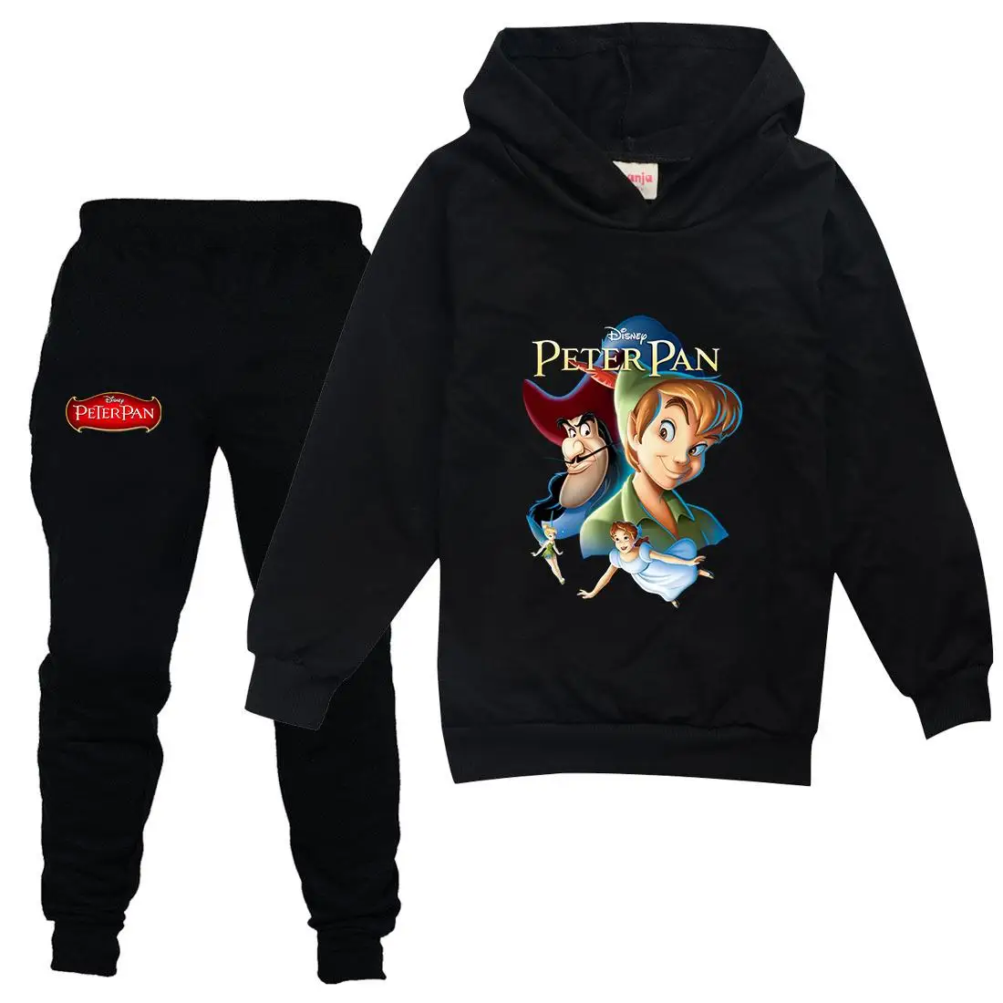 Peter Pan Clothing Sets Suit Boys Girls Tracksuits Kids Brand Sport Suits Stich Casual Hoodies Teen Tops Pants 2Pcs Set