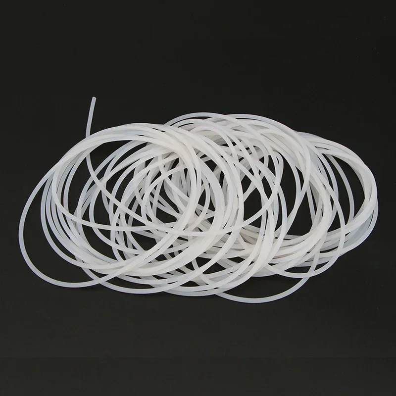 5-10meters Diameter 1 1.5 2 3 4 5 6 7 8 9 10 mm Silicone Rubber wire Rod Silicon Cord Silicone wire Bar, Milky White Color