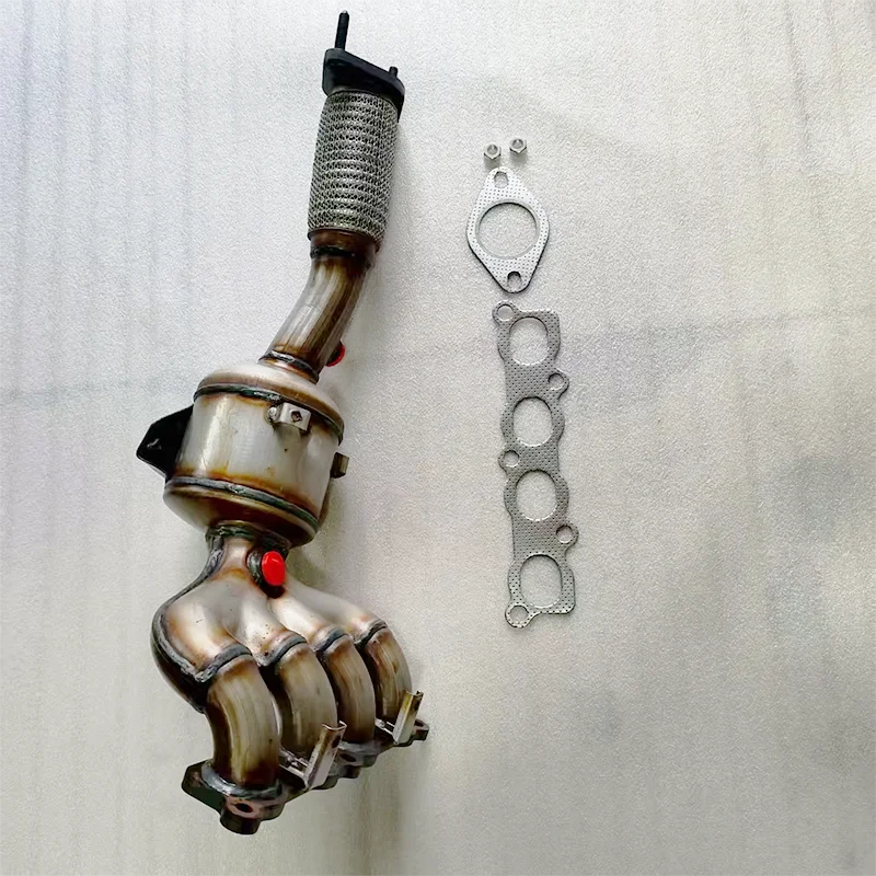 

SXLL SS409 Stainless Steel Exhaust Manifold Catalytic Converter for Carnival 2011-2016 L4 1.6L E8Z-5G232-A Ternary Catalyst Conv