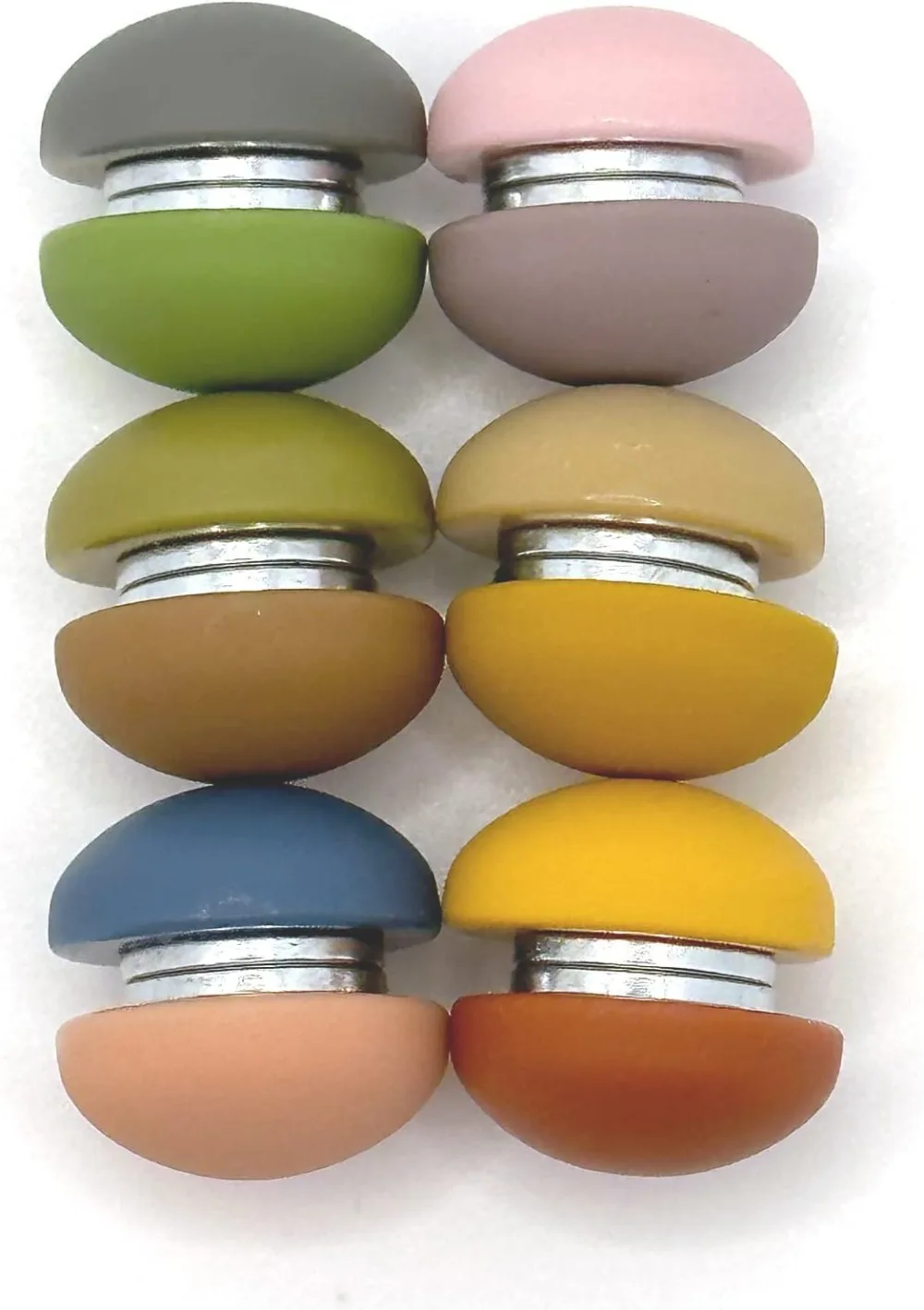 12-Pack Colorful Matte Fridge Magnets – Strong, Decorative for Kitchen, Office & Whiteboards