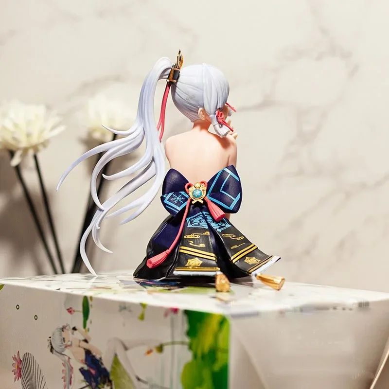 20cm Genshin Impact Kamisato Ayaka Action Figure Anime Kawaii Collection Pvc Model Statue Dolls Toy For Children Toys Gifts