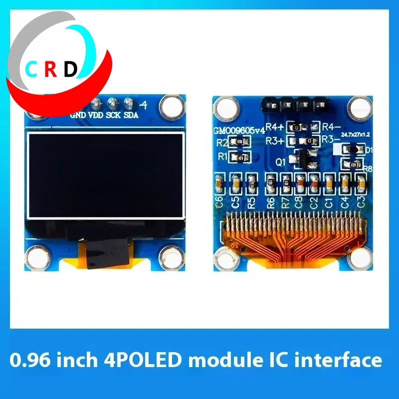 Changruida-Écran OLED LCD 0.96x64 pouces, petit écran IIC oled, module 4 broches SSD1315, aida64 hmi, nouveau