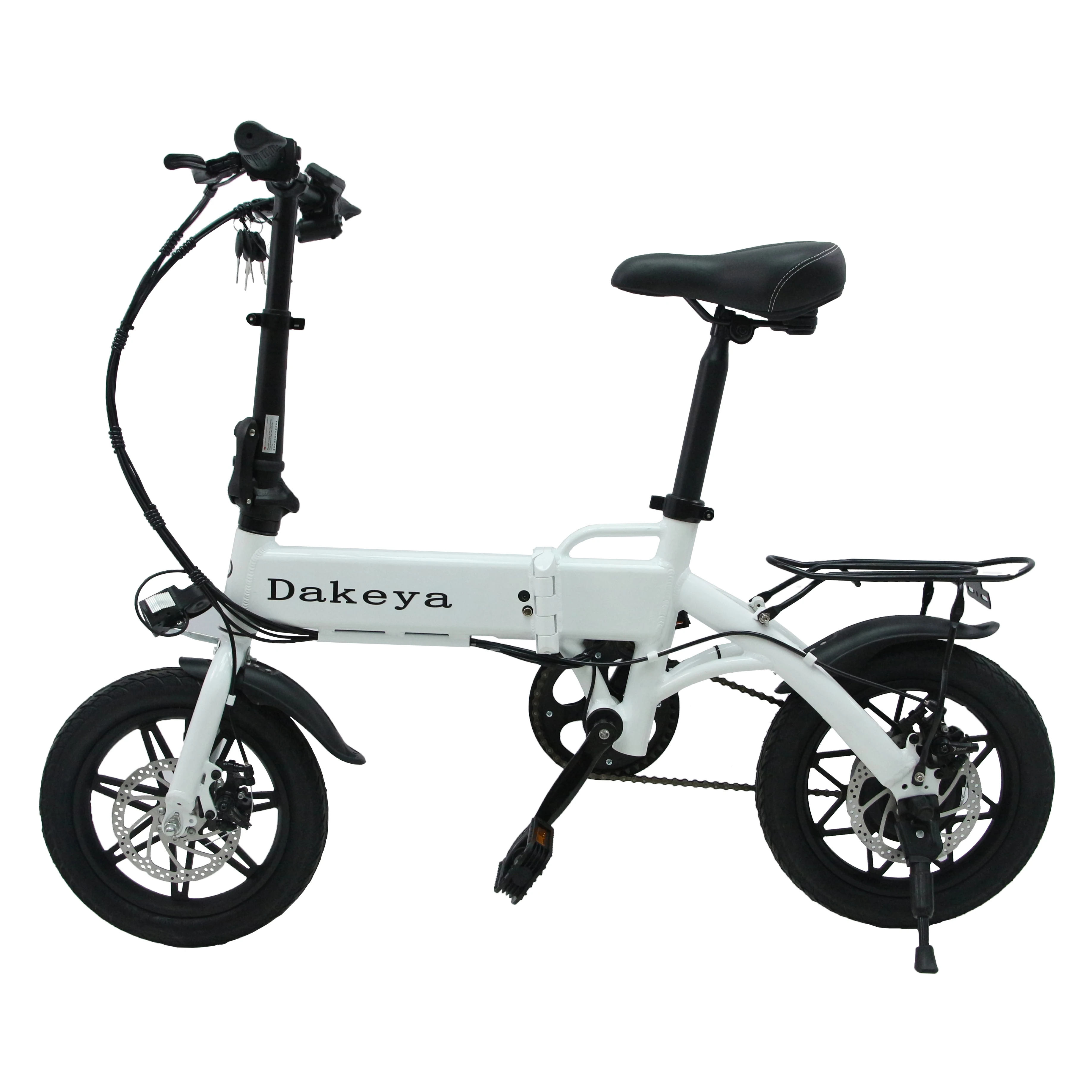 

Dakeya FG14 250W 25KM/H Foldable Electric Bicycle 48V 8AH Lithium Battery 1.95 Fat Tires 14 Inch Shelf Adult Ebike Motorcycle