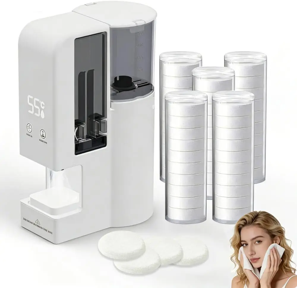 500ml Wet Towel Dispenser, ETL CE Certified, Facial Towel Warmer for Spa Salon Household Hotel RV, Moisture-Retaining