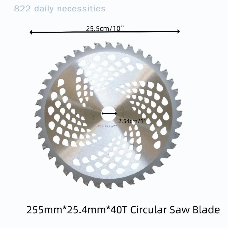 1PC Universal Lawn Trimmer Blade Head for Brush Cutter Lawn Mower 40/60 Teeth Garden Power Tool Accessories Weed Trimmer Blade view 6