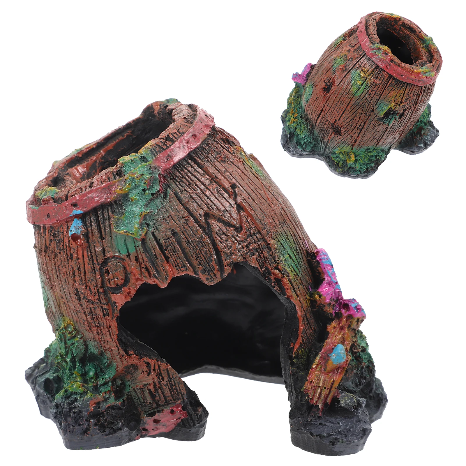 

Reptile Hideout Resin Lizard Cave For Bearded Dragon Turtle Tank Accessories Hiding Place Shelter Aquarium Decor