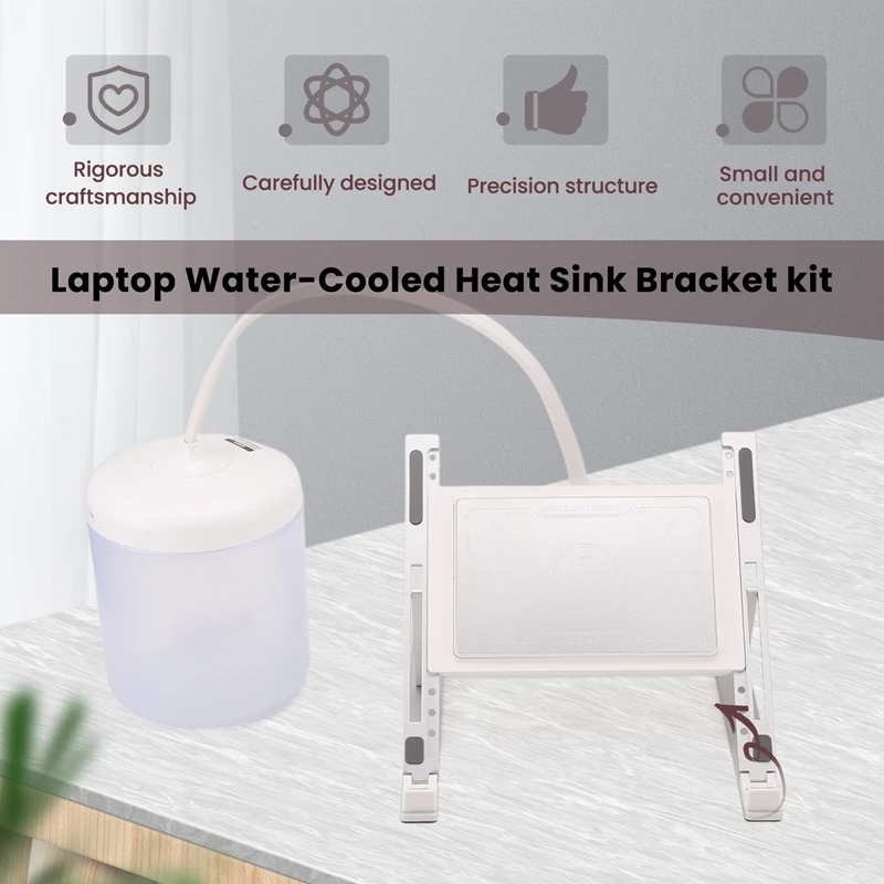 New Laptop Water-Cooled Heat Sink Bracket Fast Cooling Semiconductor Radiator Game Cooler Silent Gaming Laptop Stand Cooler