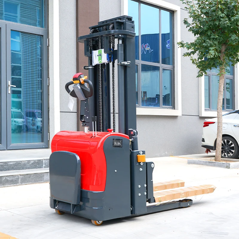 Pallet Stacker 1.5Ton Stacker Lift 0.5ton Stacker Lift Truck 1ton Capacity with Lithium Battery Made in China