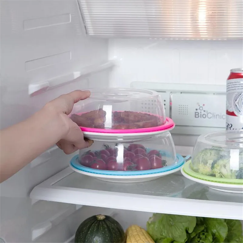 

Microwave Splash-proof Cover Collapsible Food Cover Hollow-out Drain Basket with Handle Refrigerator Kitchen Food Storage Tool